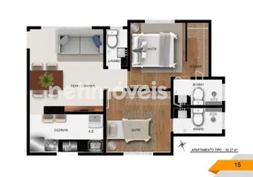 Foto 1 de Apartamento com 2 Quartos à venda, 61m² em Santa Efigênia, Belo Horizonte