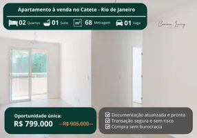 Foto 1 de Apartamento com 2 Quartos à venda, 68m² em Catete, Rio de Janeiro