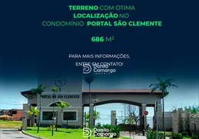 Foto 1 de Lote/Terreno à venda, 686m² em Portal de São Clemente, Limeira