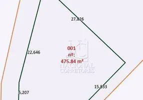 Foto 1 de Lote/Terreno à venda, 475m² em Jardim Jamaica, Santo André