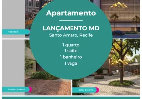 Foto 1 de Apartamento com 1 Quarto à venda, 47m² em Santo Amaro, Recife