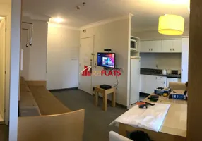 Foto 1 de Flat com 1 Quarto para alugar, 45m² em Campo Belo, São Paulo