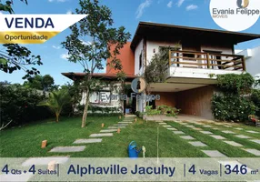 Foto 1 de Casa com 4 Quartos à venda, 346m² em Alphaville Jacuhy, Serra