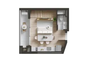 Foto 1 de Apartamento com 1 Quarto à venda, 49m² em Batel, Curitiba