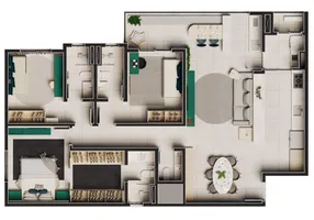 Foto 1 de Apartamento com 3 Quartos à venda, 123m² em Vila Santo Antonio, Americana