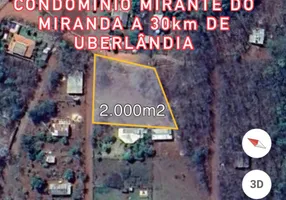 Foto 1 de Lote/Terreno à venda, 2000m² em Chacara Miranda, Uberlândia