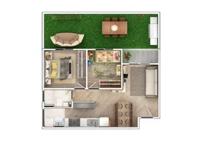 Foto 1 de Apartamento com 2 Quartos à venda, 70m² em Santa Claudina, Vinhedo