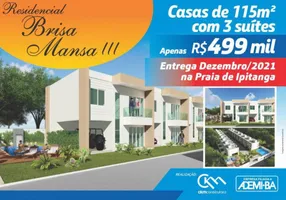 Foto 1 de Casa de Condomínio com 3 Quartos à venda, 115m² em Recreio Ipitanga, Lauro de Freitas