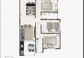 Foto 1 de Apartamento com 3 Quartos à venda, 97m² em Jardim Praia Grande, Mongaguá