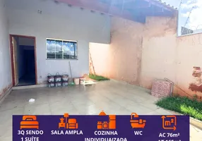 Foto 1 de Casa com 3 Quartos à venda, 76m² em Parque Residencial Rita Vieira, Campo Grande
