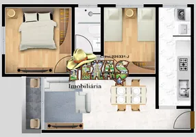 Foto 1 de Apartamento com 2 Quartos à venda, 49m² em Conjunto Habitacional Ana Paula, Mogi das Cruzes