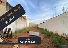 Foto 1 de Lote/Terreno à venda, 206m² em Pompéia, Piracicaba