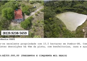 Foto 1 de Lote/Terreno à venda, 15000m² em Centro, Pombos