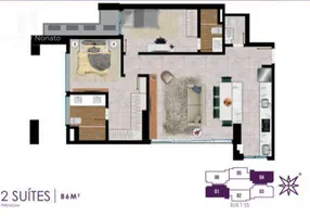 Foto 1 de Apartamento com 2 Quartos à venda, 87m² em Setor Bueno, Goiânia
