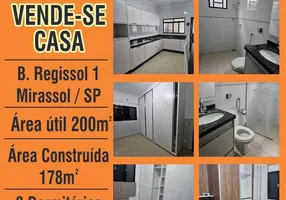 Foto 1 de Casa com 3 Quartos à venda, 178m² em Residencial Regissol I, Mirassol