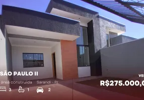 Foto 1 de Casa com 3 Quartos à venda, 75m² em Jardim Sao Paulo II, Sarandi