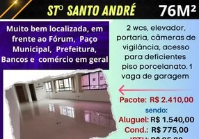 Foto 1 de Ponto Comercial para alugar, 76m² em Vila Bastos, Santo André