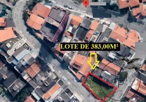 Foto 1 de Lote/Terreno à venda, 383m² em Jardim Pedroso, Mauá