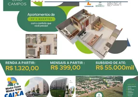 Foto 1 de Apartamento com 2 Quartos à venda, 41m² em Cohatrac III, São Luís