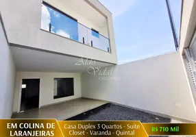 Foto 1 de Casa com 3 Quartos à venda, 140m² em Colina das Laranjeiras, Serra