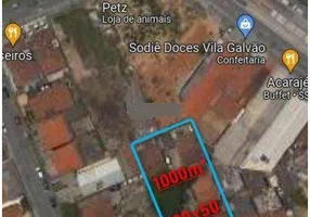 Foto 1 de Lote/Terreno à venda, 1000m² em Vila Galvão, Guarulhos