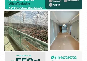 Foto 1 de Apartamento com 3 Quartos à venda, 76m² em Vila Galvão, Guarulhos