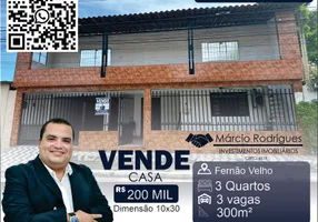 Foto 1 de Casa com 3 Quartos à venda, 150m² em Fernão Velho, Maceió