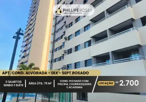 Foto 1 de Apartamento com 3 Quartos para alugar, 75m² em Dix-sept Rosado, Natal