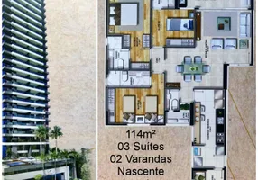 Foto 1 de Apartamento com 3 Quartos à venda, 114m² em Caminho Das Árvores, Salvador