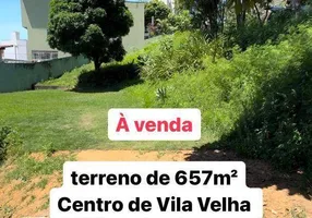 Foto 1 de Lote/Terreno à venda, 657m² em Centro, Vila Velha