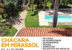 Foto 1 de Fazenda/Sítio com 6 Quartos à venda, 640m² em Area Rural de Mirassol, Mirassol