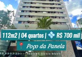 Foto 1 de Apartamento com 4 Quartos à venda, 112m² em Poço, Recife