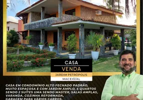 Foto 1 de Casa de Condomínio com 4 Quartos à venda, 350m² em Jardim Petrópolis, Maceió