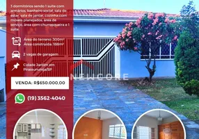 Foto 1 de Casa com 3 Quartos à venda, 300m² em Cidade Jardim, Pirassununga