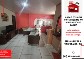 Foto 1 de Casa com 3 Quartos à venda, 59m² em Setor de Chacaras Anhanguera A, Valparaíso de Goiás