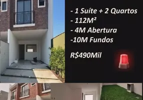 Foto 1 de Sobrado com 3 Quartos à venda, 112m² em Aventureiro, Joinville