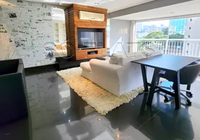 Foto 1 de Flat com 1 Quarto à venda, 75m² em Brooklin, São Paulo