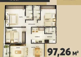 Foto 1 de Apartamento com 3 Quartos à venda, 97m² em Prata, Campina Grande