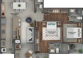 Foto 1 de Apartamento com 2 Quartos à venda, 84m² em Cidade Universitaria Pedra Branca, Palhoça