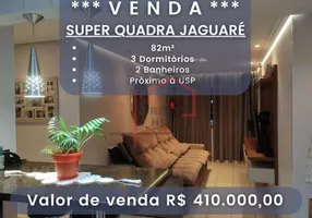 Foto 1 de Apartamento com 3 Quartos à venda, 82m² em Butantã, São Paulo