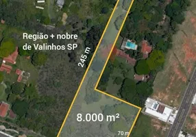 Foto 1 de Lote/Terreno para venda ou aluguel, 8000m² em CHACARA SAO BENTO, Valinhos