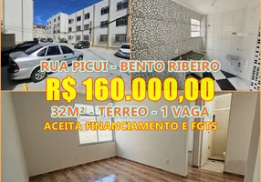 Foto 1 de Apartamento com 1 Quarto à venda, 32m² em Bento Ribeiro, Rio de Janeiro
