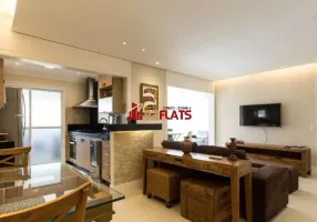 Foto 1 de Flat com 3 Quartos para alugar, 80m² em Brooklin, São Paulo