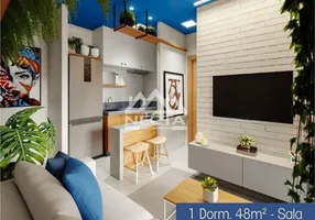 Foto 1 de Apartamento com 1 Quarto à venda, 38m² em Praia Das Palmeiras, Caraguatatuba