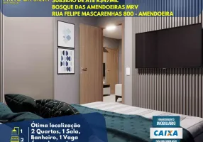 Foto 1 de Apartamento com 2 Quartos à venda, 41m² em Amendoeira, São Gonçalo