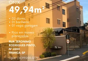 Foto 1 de Apartamento com 2 Quartos à venda, 50m² em Parque dos Lima, Franca