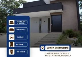 Foto 1 de Casa de Condomínio com 4 Quartos à venda, 170m² em Ponta Negra, Manaus