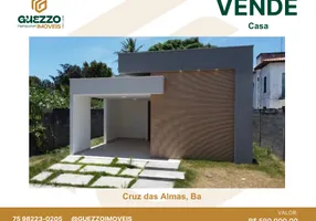 Foto 1 de Casa de Condomínio com 4 Quartos à venda, 300m² em Centro, Cruz das Almas