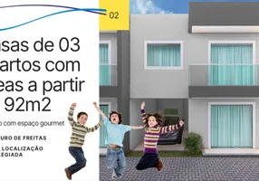 Foto 1 de Casa de Condomínio com 3 Quartos à venda, 92m² em Vilas do Atlantico, Lauro de Freitas