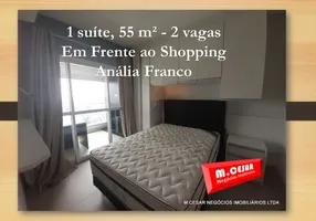 Foto 1 de Apartamento com 1 Quarto para alugar, 55m² em Jardim Anália Franco, São Paulo